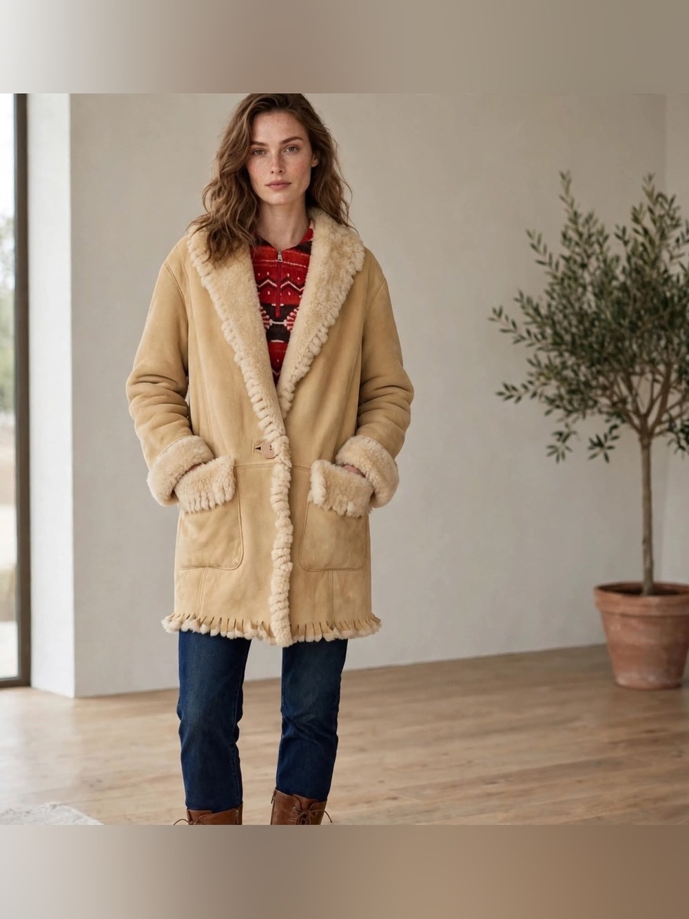 Vintage Shearling Coat by Neto 🇨🇦